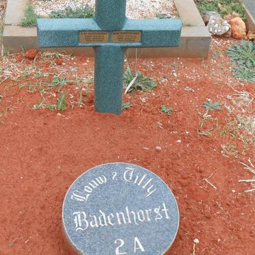 BADENHORST L.M. 1918-2005 &amp; R.M. 1919-2015