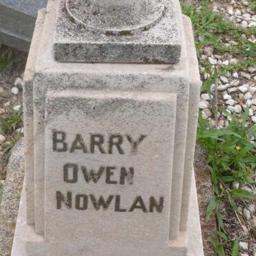 NOWLAN Barry Owen 1938-1939