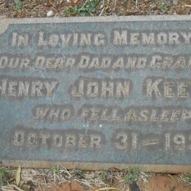 KEEVILL Henry John -1931