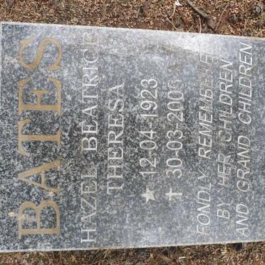 BATES Hazel Beatrice Theresa 1923-2005