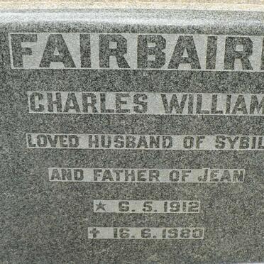 FAIRBAIRN Charles William 1912-1950