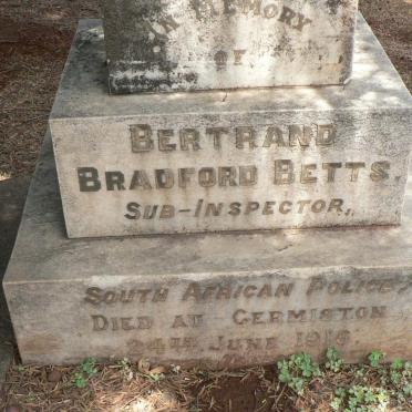 BETTS Bertrand Bradford -1916
