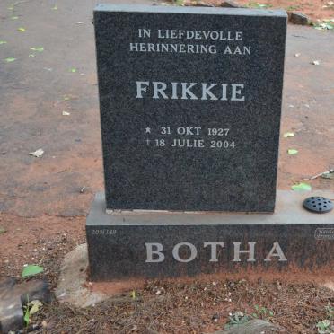 BOTHA Frikkie 1927-2004