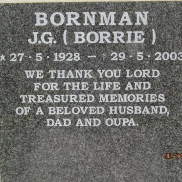 BORNMAN J.G. 1928-2003