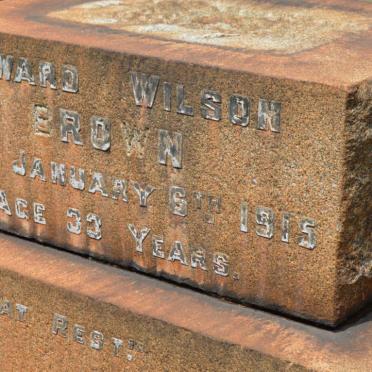 BROWN Edward Wilson -1915
