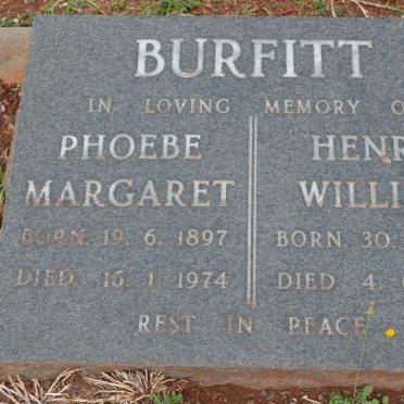 BURFITT Henry William 1878-1947 &amp; Phoebe Margaret 1897-1974