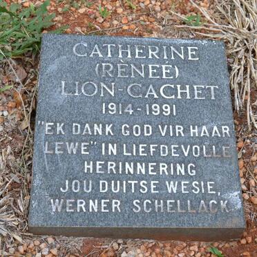 CACHET, LION Catherine 1914-1991