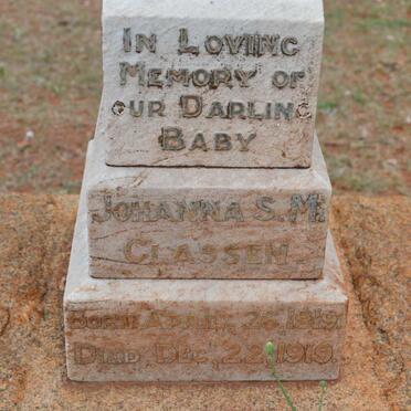 CLASSEN Susan Dorothea 1885-1976 :: CLASSEN Johanna S.M. 1919-1919