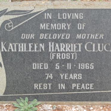 CLUCAS Kathleen Harriet nee FROST -1965