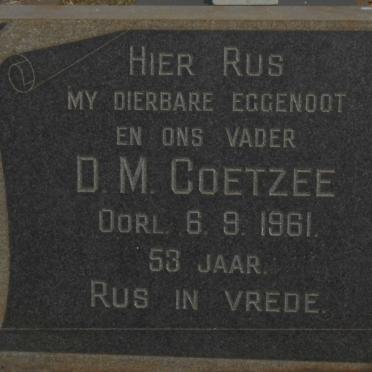 COETZEE D.M. -1961