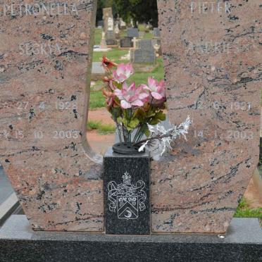 CORDIER Pieter Andries 1921-2003 &amp; Petronella Segrya 1928-2003