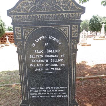 COLLICK Isaac -1901
