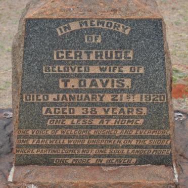 DAVIS Gertrude -1920