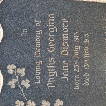 DISMORE Phyllis Georgina Jane 1913-1915