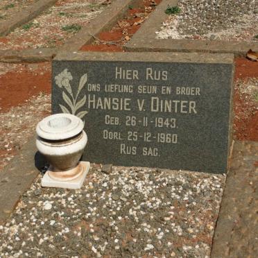 DINTER Hansie, van 1943-1960