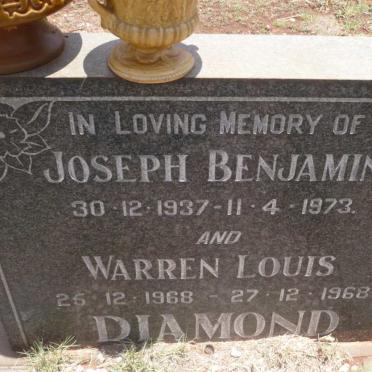 DIAMOND Joseph Benjamin 1937-1973 :: DIAMOND Warren Louis 1968-1968