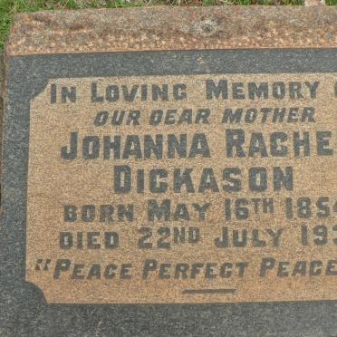 DICKASON Johanna Rachel 1854-1933
