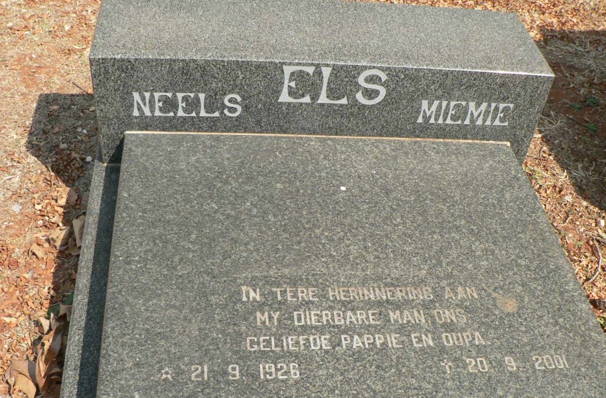 ELS Neels 1926-2001 &amp; Miemie