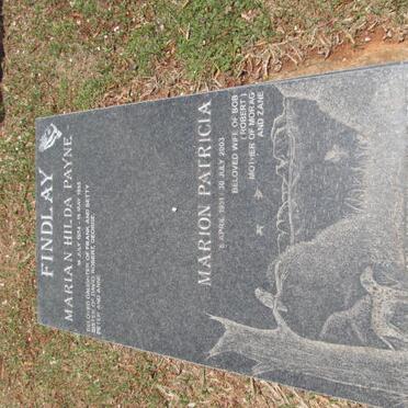 FINDLAY Marion Patricia 1951-2003 :: FINDLAY Marian Hilda Payne 1954-1955