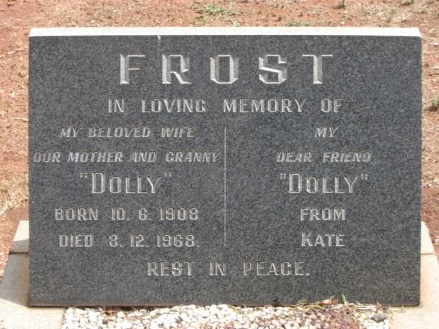 FROST Dolly 1908-1968