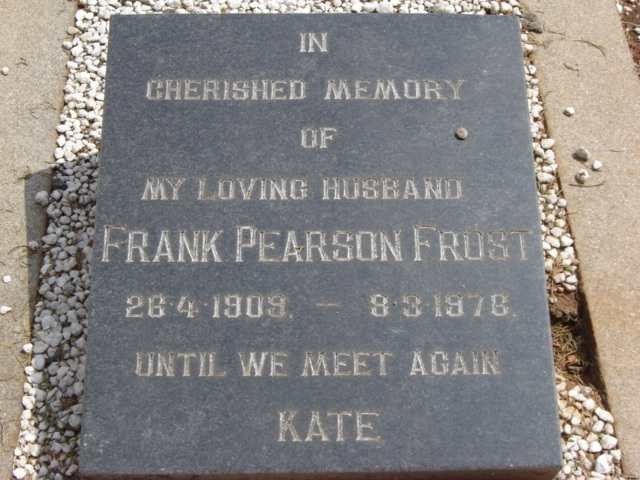 FROST Frank Pearson 1909-197?