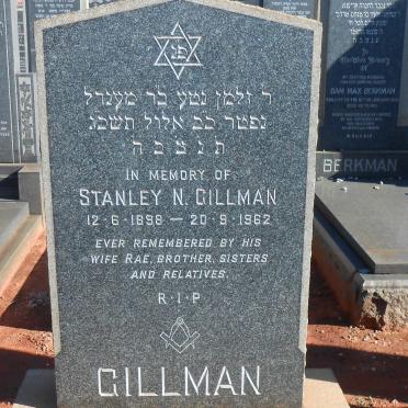 GILLMAN Stanley N. 1898-1962