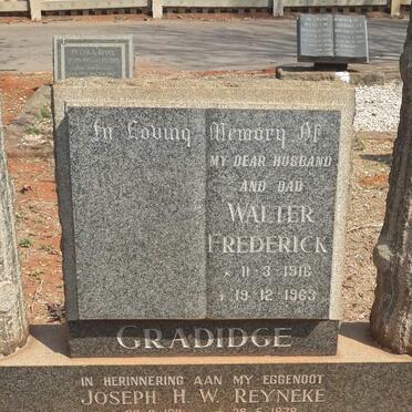 GRADIDGE Walter Frederick 1916-1963 :: REYNEKE Joseph H.W. 1911-1978
