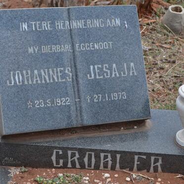 GROBLER Johannes Jesaja 1922-1973