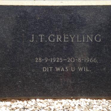 GREYLING J.T. 1925-1966