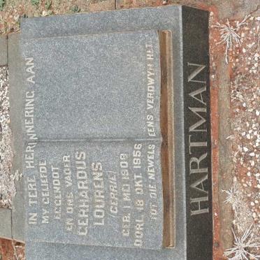 HARTMAN Gerhardus Lourens 1909-1956