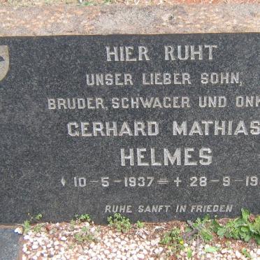 HELMES Gerhard Mathias 1937-1960