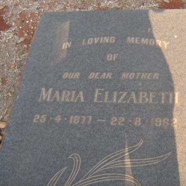 HIGGINS Maria Elizabeth 1877-1962