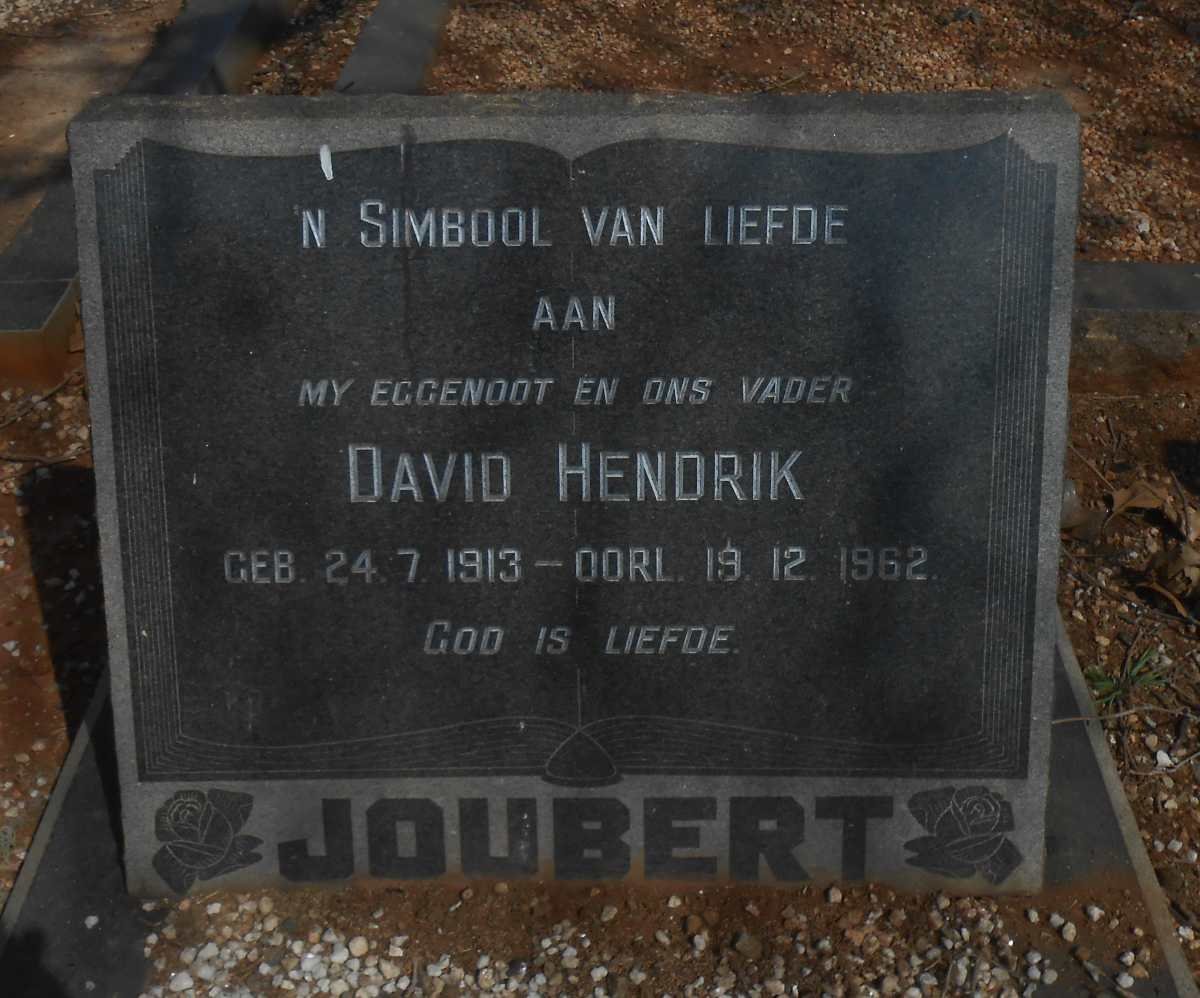 JOUBERT David Hendrik 1913-1962