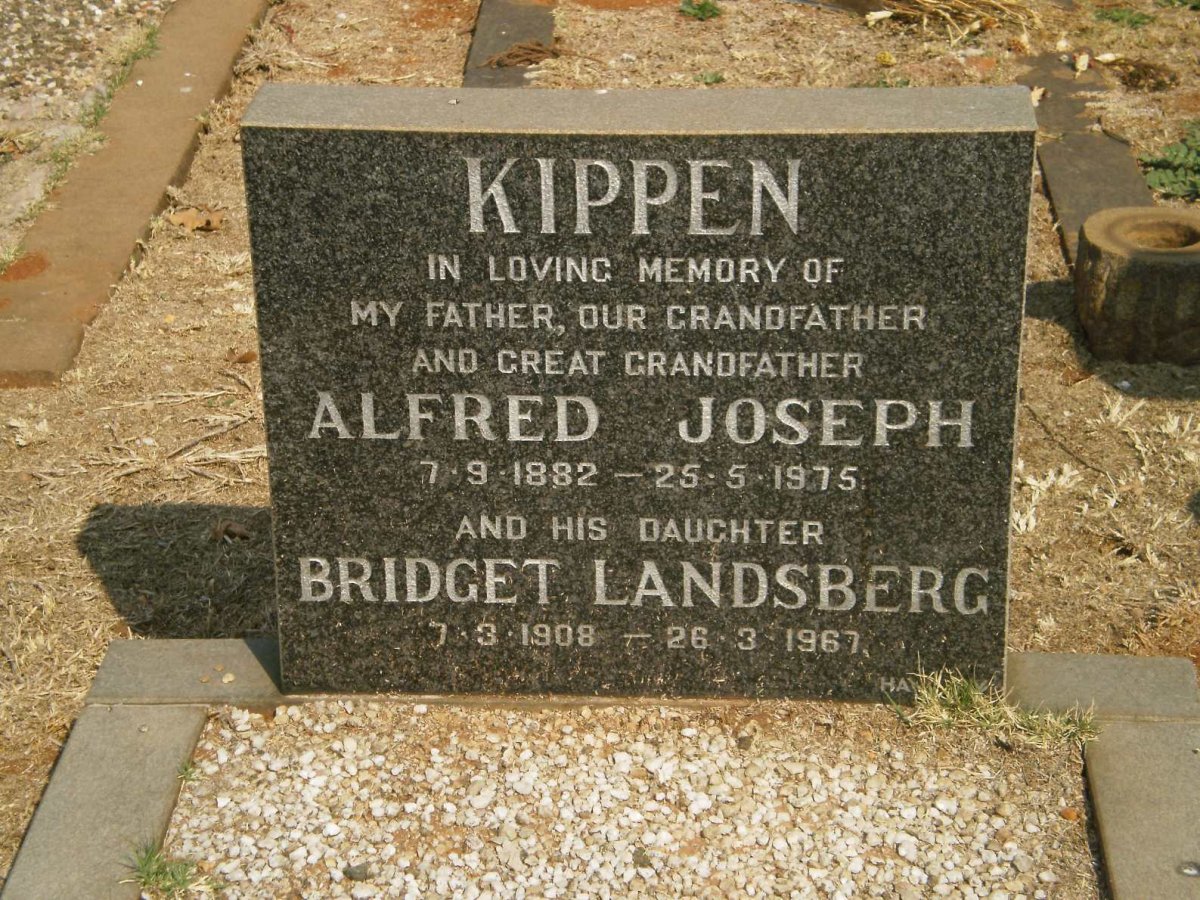 KIPPEN Alfred Joseph 1882-1975 :: LANDSBERG Bridget 1908-1967