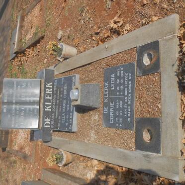 KLERK Jacob C., de 1900-1978 &amp; Ella M. 1905-1980 :: DE KLERK Corrie 1927-2015 :: DE KLERK Lydia 1927-1994