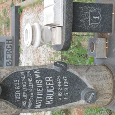 KRUGER Mattheus W.K. 1949-1967