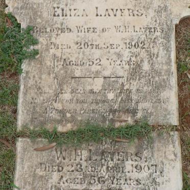 LAVERS W.H. -1907 &amp; Eliza -1902