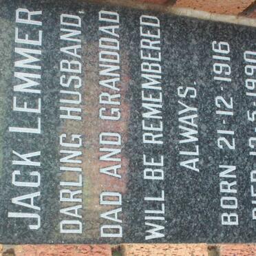 LEMMER Jack 1916-1990