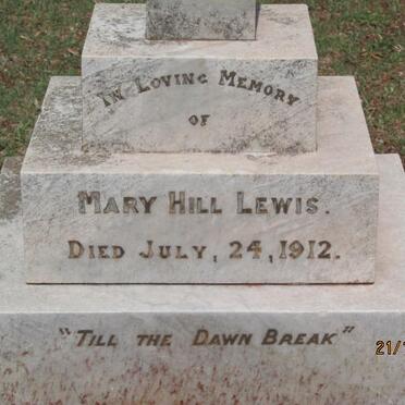 LEWIS Mary Hill -1912