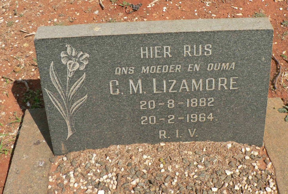 LIZAMORE C.M. 1882-1964