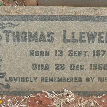 LLEWELLYN Thomas 1878-1966