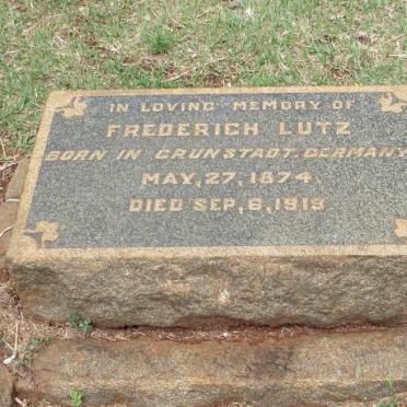 LUTZ Frederich 1874-1919