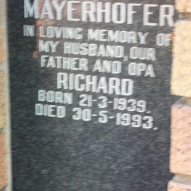 MAYERHOFER Richard 1939-1993