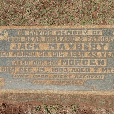 MAYBERY Jack -1915 :: MAYBERY Morgen -1903