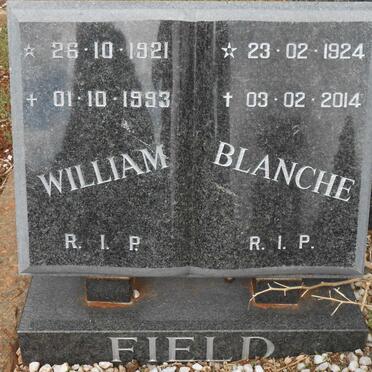 FIELD William 1921-1993 &amp; Blanche 1924-2014