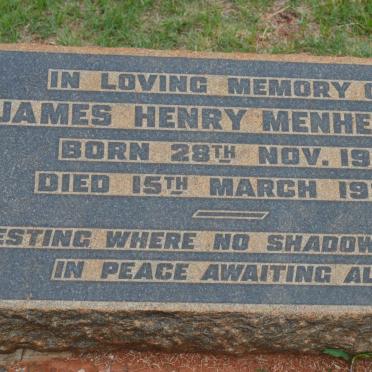 MENHENNET James Henry 1911-1934