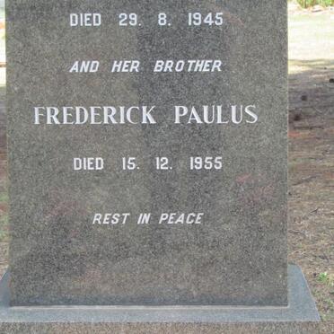 NGEMA Ethel -1945 :: NGEMA Frederick Paulus -1955