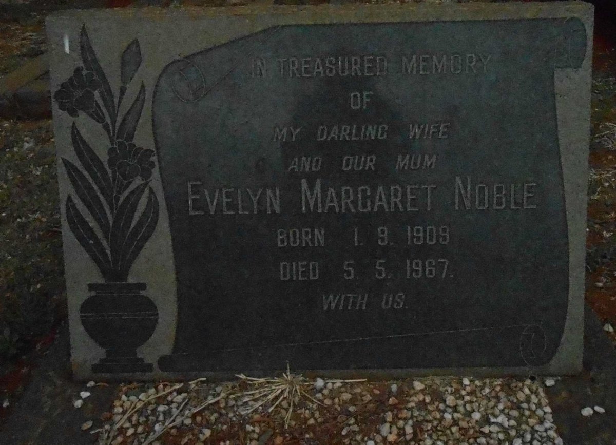 NOBLE Evelyn Margaret 1909-1967