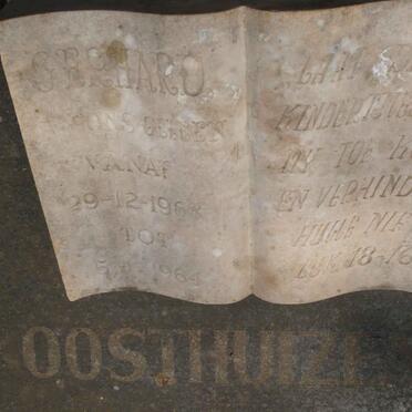 OOSTHUIZEN Gerhard 1963-1964