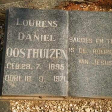 OOSTHUIZEN Lourens Daniel 1895-1971